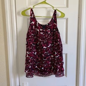 Rose tank blouse